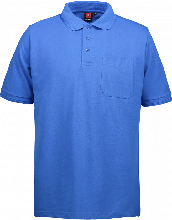 ID - Pro Wear Poloshirt Med Lomme - Azur